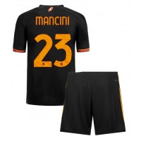 Dětský fotbalový dres AS Roma Gianluca Mancini #23 2023-24 Třetí Krátký Rukáv (+ trenýrky)